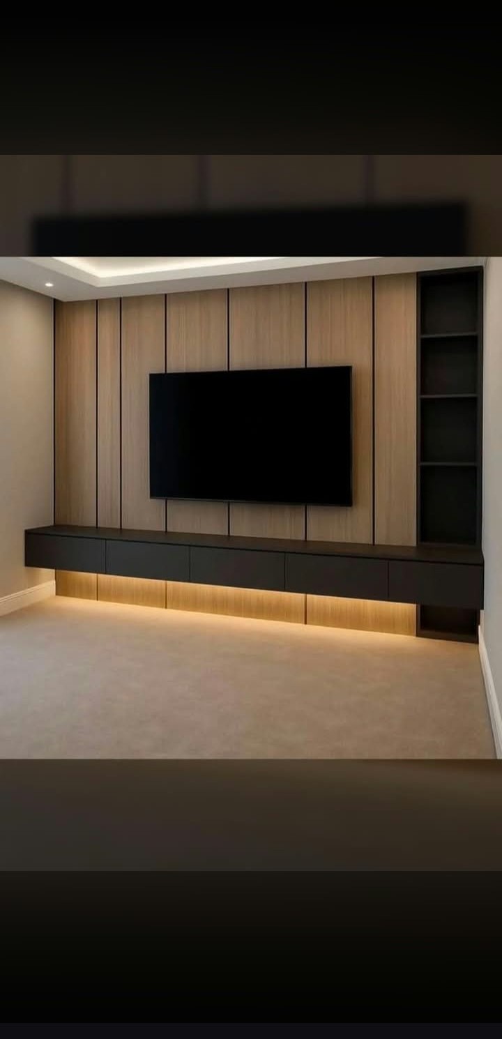 TV media wall unit