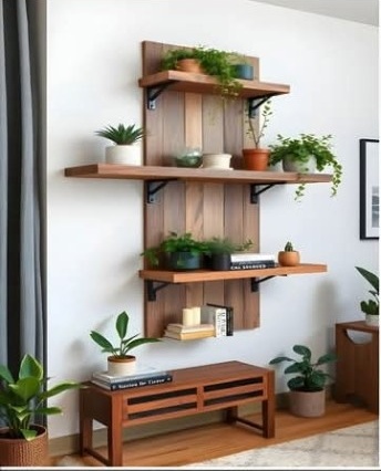 Bracket wall shelf