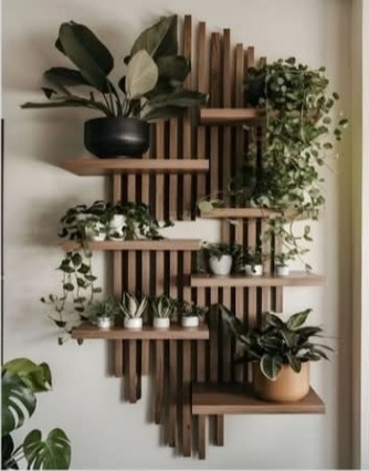 Six-tier plant shelf