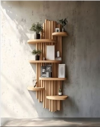 Slatted arch shelf